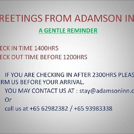 Adamson Inn Singapour Extérieur photo